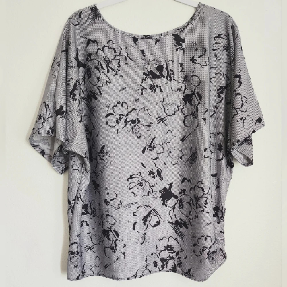 Tiger Lily Vintage Pullover Secretary Short Sleeve Women's Shirt Sz 20W/40
